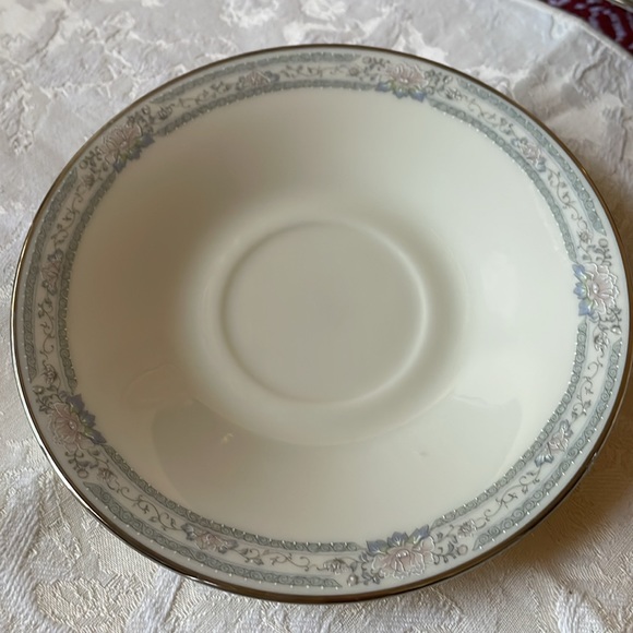 Lenox china Tea Cup & Saucer set Charleston Pattern Made in USA 1980-1989 - Picture 3 of 10